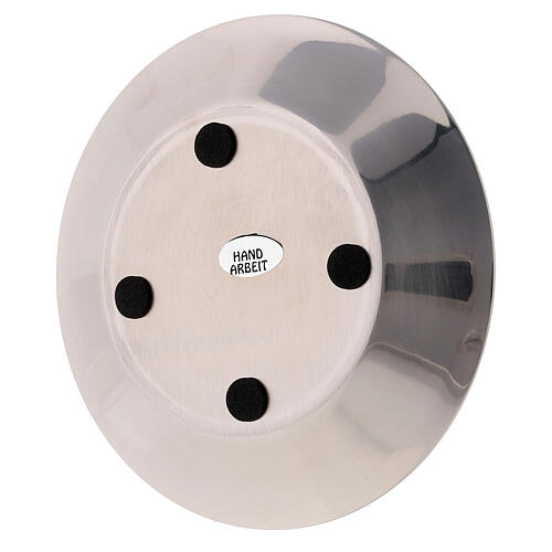 Round stainless steel plate diameter 9 or 10 cm