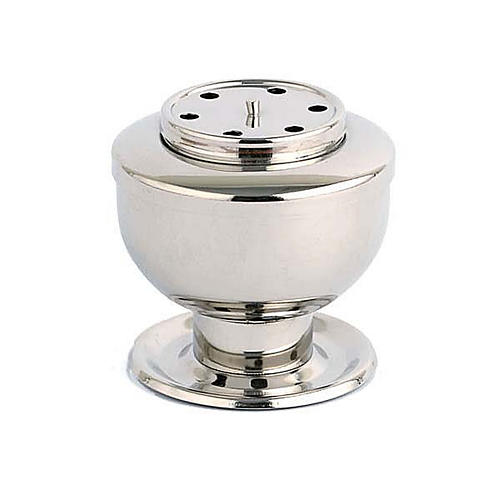 Silver plated charcoal incense burner