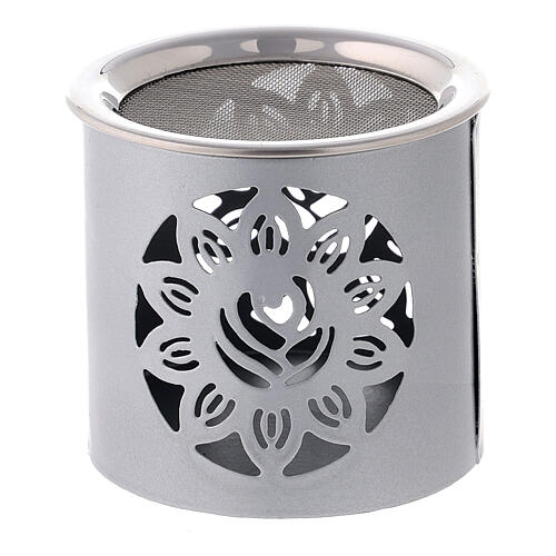 Aluminium incense burner with satin finish 3 in