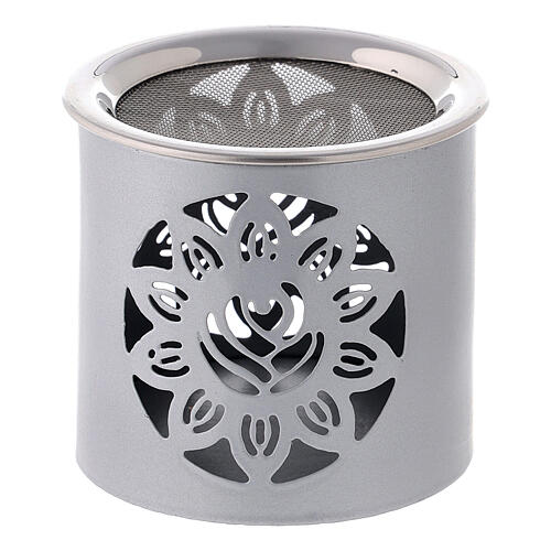 Aluminium incense burner with satin finish 3 in