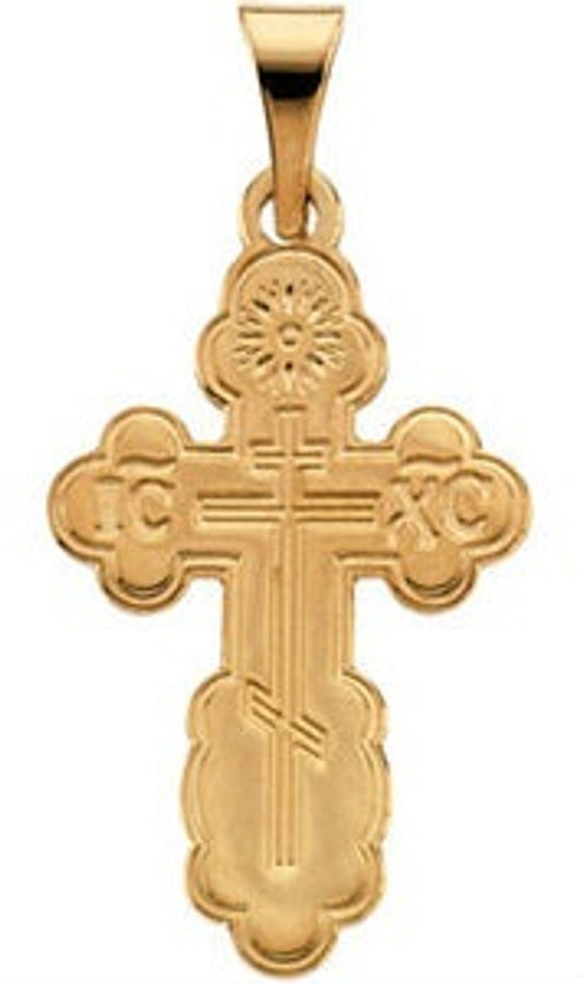 St. Olga Cross, 14k yellow gold