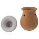 Terracotta essential oil burner, 5"